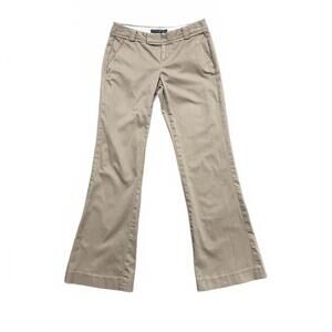 Banana Republic Petites Khaki Bootcut Trousers – Size 00P – Stretch Cotton Women